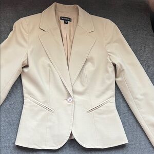 bebe Beige Tailored Blazer
